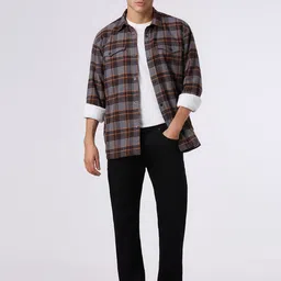 Pepe Jeans Tartan Checks Checked Spread Collar Shirt-picture-17