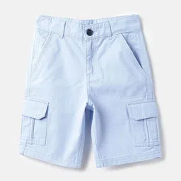 United Colors of Benetton Boys Regular Fit Mid-Rise Cotton Cargo Shorts-image-16