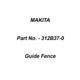 Makita Guide Fence Suitable For LS003G, Part No 312B37-0-picture-29