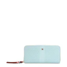 TOMMY HILFIGER Light Blue Yaritza Printed Leather Wallet-image-52