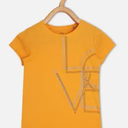 Sweet Dreams Kids Yellow Printed T-Shirt-image-43