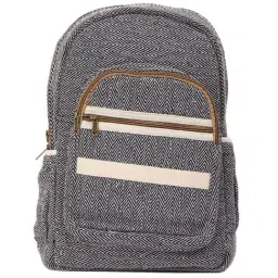 Gaurapakhi Black Striped Large Backpack-image-0