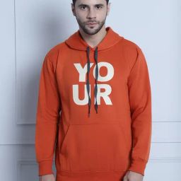 Vimal Jonney Rust Regular Fit Printed Hooded Sweatshirt-picture-42