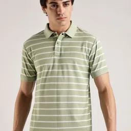 Y.O.U Men Striped Polo Collar T-shirt-picture-29