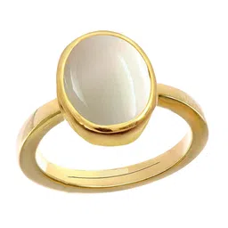 RRVGEM GemWeight 8.50 Ratti Opal Stone Asthadhatu Finger Ring-picture-37