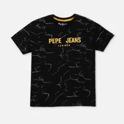 Pepe Jeans Kids Black Printed T-Shirt-image-62
