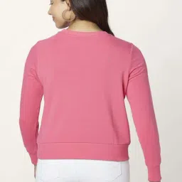 People by Pantaloons Pink Printed Sweatshirt image 2