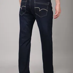 HAUWER Men Original Regular Fit Mid-Rise Light Fade Stretchable Jeans image 4