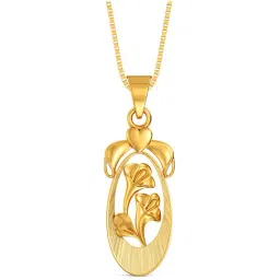 Joyalukkas Gold 22k Allamanda Flower inspired Casual Pendants for Women-image-91