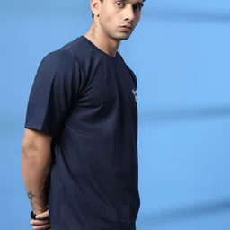 Rigo Unisex Graphic Printed Drop-Shoulder Sleeves Cotton Oversized T-shirt image 3