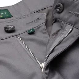 ColorPlus Men Comfort Fit Pleated Pure Cotton Trousers image 4