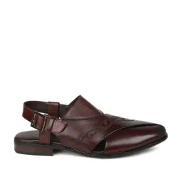 Privo by Inc.5 Men's Brown Back Strap Sandals-image-22