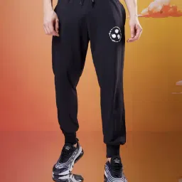 Bewakoof Official Naruto Merchandise Black Loose Fit Graphic Print Joggers-picture-29