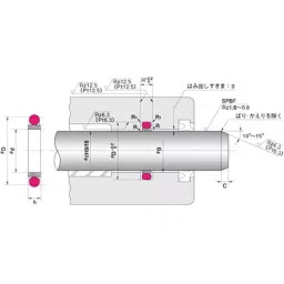 NOK φ240x260 mm SPNO Type PTFE + Nitrile Rubber Sealing Gasket, SPNO 240 260 9.8-picture-44