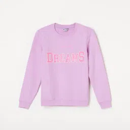 Fame Forever by Lifestyle Kids Lilac Cotton Printed Full Sleeves Sweatshirt-picture-29