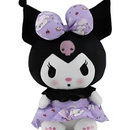 Tickles Cute Anime Cartoon Character Soft Stuffed Plush Toy for Kids Birthday Gift (Color: Black & Purple; Size: 20 cm)-image-10