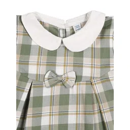 MeeMee Checked Peter Pan Collar Fit & Flare Dress image 4