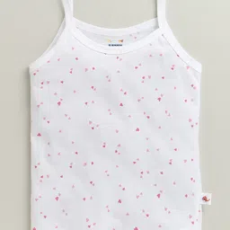 BUMZEE Cotton Knit Pack Of 3 Hearts & Floral Print Slips - White image 3