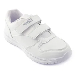 LIBERTY velcro Solid School Shoes - White image 4