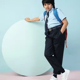 LIBERTY velcro Solid School Shoes - White image 5