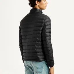 Levi's Black Slim Fit Quilted Hooded Jacket image 3