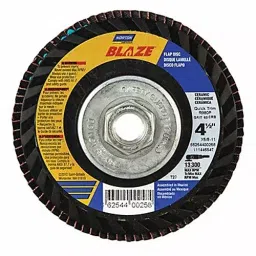 Norton 5 Inch 120 Grit Ceramic Flap Disc, 23Z712-image-1
