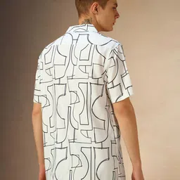 Dennis Lingo Men Comfort Printed Cuban Collar Casual Shirt image 5