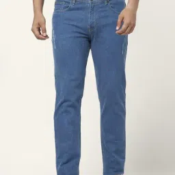 YU by Pantaloons Blue Cotton Slim Fit Distressed Jeans-picture-16