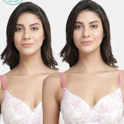 Inner Sense White Printed Cotton Everyday Bra - Pack Of 2-picture-20