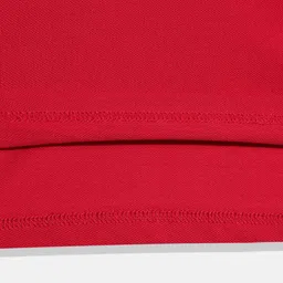 U.S. Polo Assn. Kids Boys Red Solid Pure Cotton Polo Collar T-shirt image 3