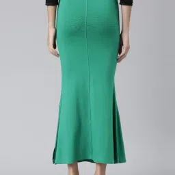 TWIN BIRDS Green & Grey Plain Saree Shapewear - Pack Of 2 image 2