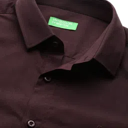 United Colors of Benetton Pure Cotton  Slim Fit Opaque Casual Shirt image 2