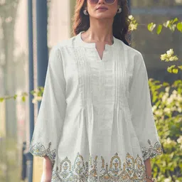 4K FASHION Embroidered Long Sleeve Ethnic Cotton Top-picture-11