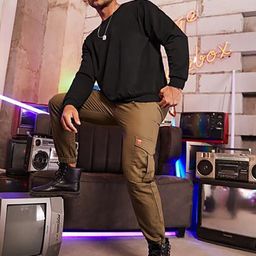 Stylecast X Kotty Men Round Neck Pullover Sweater-picture-40