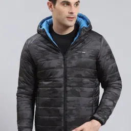 Monte Carlo Blue Regular Fit Quilted Reversible Jacket-image-78