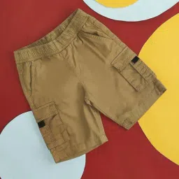 Pantaloons Junior Beige Cotton Regular Fit Shorts-picture-38