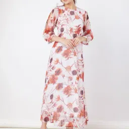 Zink London Multicolor Floral Print Maxi Dress image 4