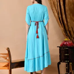 ftDiva Embroidered Round Neck Dresses image 5