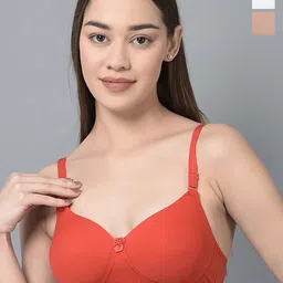 Dollar Missy Pack of 3 Full Coverage Padded Bra DTS-2053-RD-SK-WH-PO3-picture-41