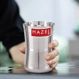 HAZEL Stainless Steel Damru Shape Jumbo Water Lassi Glass, 650 ml-image-11