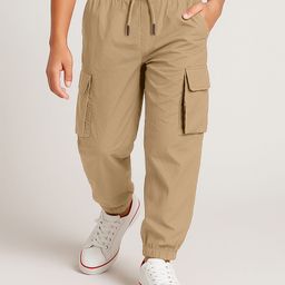 Pine Active Woven Full Length Ultra Light Crush Solid Cargo Pant - Khaki-picture-44
