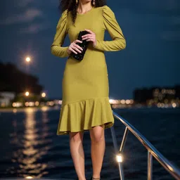 DressBerry Scuba A-Line Dress image 1