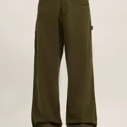Espanshe Men Relaxed Straight Leg Trousers image 2