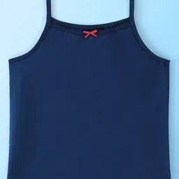 Pine Kids Cotton Sleeveless Antimicrobial Slips Solid & Dot Print Pack Of 3 - Red Blue & White image 4