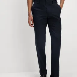 Marks & Spencer Men Mid-Rise Slim Fit Trousers-picture-33