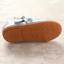 Cute Walk by Babyhug Ballerinas With Velcro Closure & Bow Applique - Blue image 5