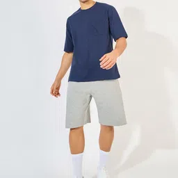 Styli Men Eco-Earth Terry Oversized T-Shirt with Patch Pocket image 4