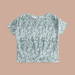 Pantaloons Junior Off-White & Blue Cotton Printed Top-image-79