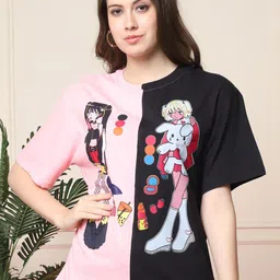 Dreambe Women Printed T-shirt-image-84