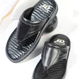 ID Men's Regular Black Thong Sandals-picture-28